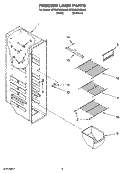 Part Location Diagram of WP2309758 Whirlpool Freezer Bin