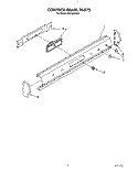 CONTROL PANEL Diagram and Parts List for SGP335XW0  Roper Range