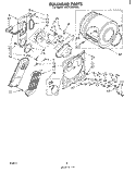 SECTION Diagram and Parts List for LE5720XPW0  Whirlpool Dryer