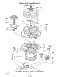 PUMP AND MOTOR Diagram and Parts List for KUDC210S1  KitchenAid Dishwasher