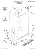 CABINET, LITERATURE Diagram and Parts List for BRS70XRANA01  Whirlpool Refrigerator