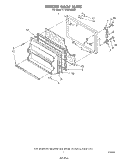 Part Location Diagram of 1115667 Whirlpool Panel, Freezer Door (Also Order Item 15) (Almond)