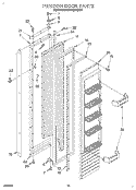 FREEZER DOOR Diagram and Parts List for KSSS42MBX01  KitchenAid Refrigerator