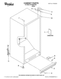 CABINET PARTS Diagram and Parts List for EV160NZTQ02  Whirlpool Freezer
