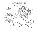 CAVITY AND STIRRER Diagram and Parts List for MH6700XX0  Whirlpool Microwave