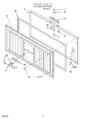 SECTION Diagram and Parts List for EH150FXEN01  Whirlpool Freezer