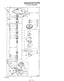 GEARCASE Diagram and Parts List for LA5530XSW2  Whirlpool Washer