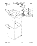 TOP AND CABINET, LIT/OPTIONAL Diagram and Parts List for GLSR5233AW1  Whirlpool Washer