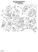 SECTION Diagram and Parts List for CEDS774JQ1  Crosley Dryer