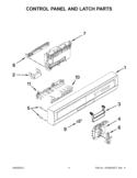 Part Location Diagram of W10274843 Whirlpool BUTTON