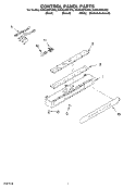 CONTROL PANEL Diagram and Parts List for KSSS48FKT00  KitchenAid Refrigerator
