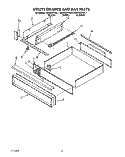UTILITY DRAWER AND RAIL Diagram and Parts List for KEDH207YBL1  KitchenAid Range