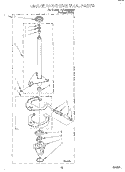 BRAKE AND DRIVE TUBE Diagram and Parts List for 7LSC9245HQ0  Whirlpool Washer