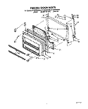FREEZER DOOR Diagram and Parts List for ET18PKXXG00  Whirlpool Refrigerator