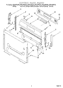 CONTROL PANEL Diagram and Parts List for SF385PEGB5  Whirlpool Range