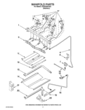 MANIFOLD PARTS Diagram and Parts List for KGRS206XSS3  KitchenAid Range