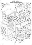 LINER Diagram and Parts List for 3ET21DKXDN01  Whirlpool Refrigerator