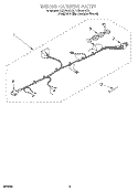 WIRING HARNESS Diagram and Parts List for LCR5232DQ2  Whirlpool Washer