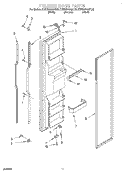 FREEZER DOOR Diagram and Parts List for KSRS25QGWH00  KitchenAid Refrigerator
