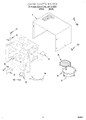 OVEN CAVITY Diagram and Parts List for MC8131XEB0  Whirlpool Wall Oven