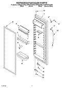 REFRIGERATOR DOOR PARTS Diagram and Parts List for KSRK22XLBT00  KitchenAid Refrigerator