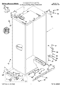 CABINET Diagram and Parts List for KSSS48QDX05  KitchenAid Refrigerator