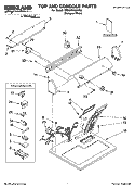 TOP AND CONSOLE PARTS Diagram and Parts List for 7MSGDX600MQ0  Whirlpool Dryer