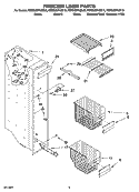 FREEZER LINER PARTS Diagram and Parts List for KSRD25FKBT16  KitchenAid Refrigerator