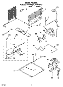 UNIT PARTS Diagram and Parts List for ET1PHKXPQ04  Whirlpool Refrigerator