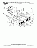 WASHER/DRYER CONTROL PANEL PARTS Diagram and Parts List for LTG5243DQ9  Whirlpool Washer Dryer Combo