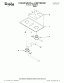 CONVENTIONAL CARTRIDGE Diagram and Parts List for SCM10DB12  Whirlpool Cooktop