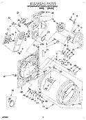 SECTION Diagram and Parts List for KEYE770BWH2  KitchenAid Dryer