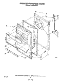 REFRIGERATOR DOOR, NOT ILLUSTRATED Diagram and Parts List for ET16EK1PWR2  Whirlpool Refrigerator