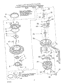 PUMP AND MOTOR Diagram and Parts List for KUDM24SEAL4  KitchenAid Dishwasher