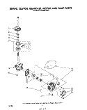 BRAKE, CLUTCH, GEARCASE, MOTOR AND PUMP Diagram and Parts List for LA5590XPW0  Whirlpool Washer