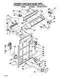 CONTROLS AND REAR PANEL Diagram and Parts List for LLV6144AG0  Whirlpool Washer