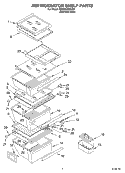 Part Location Diagram of 2204485 Whirlpool SHELF-CANT
