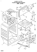 LINER Diagram and Parts List for ET18TMXDN01  Whirlpool Refrigerator