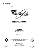 SECTION Diagram and Parts List for LE9100XTN1  Whirlpool Dryer