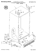 CABINET Diagram and Parts List for KSUS22QDWH00  KitchenAid Refrigerator