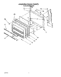 FREEZER DOOR Diagram and Parts List for 3XKVN510001  Whirlpool Refrigerator