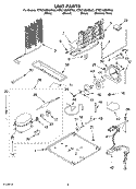 UNIT PARTS Diagram and Parts List for KTRC19MKSS03  KitchenAid Refrigerator