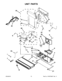 UNIT PARTS Diagram and Parts List for WRF736SDAF10  Whirlpool Refrigerator