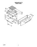 BROILER Diagram and Parts List for FLP320VW0  Roper Range