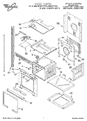 OVEN Diagram and Parts List for RBD277PDQ4  Whirlpool Wall Oven