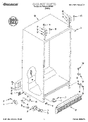 CABINET Diagram and Parts List for 7TS22AQXEW00  Estate Refrigerator