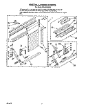 INSTALLATION Diagram and Parts List for BPAC2400BS0  KitchenAid Air Conditioner