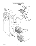 FREEZER LINER Diagram and Parts List for 3XARG485WP01  Whirlpool Refrigerator