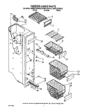 FREEZER LINER Diagram and Parts List for KSRB27QXBL00  KitchenAid Refrigerator