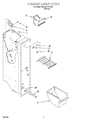 FREEZER LINER Diagram and Parts List for 7MED20TWDN00  Whirlpool Refrigerator